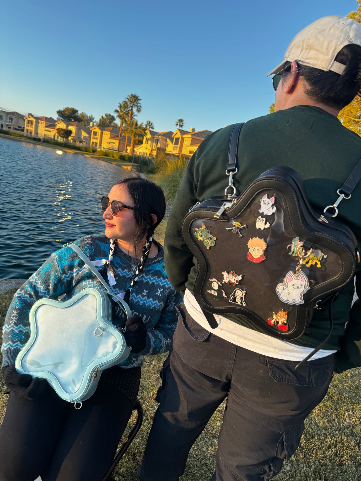 Teal Star Ita Bag