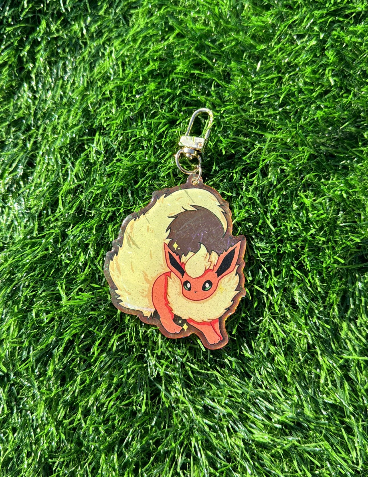 Eeveelution Fire Keychain