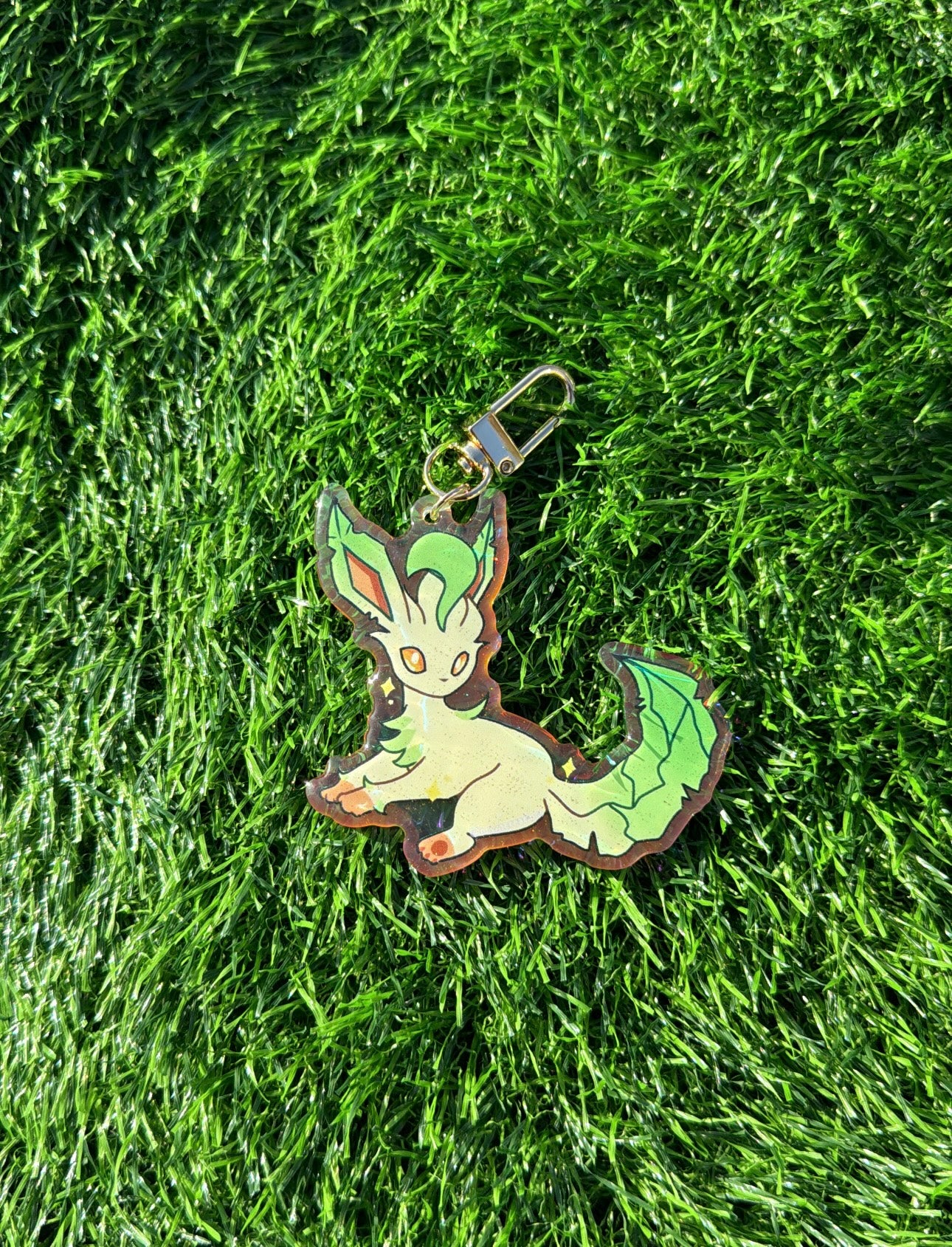 Eeveelution Grass Keychain