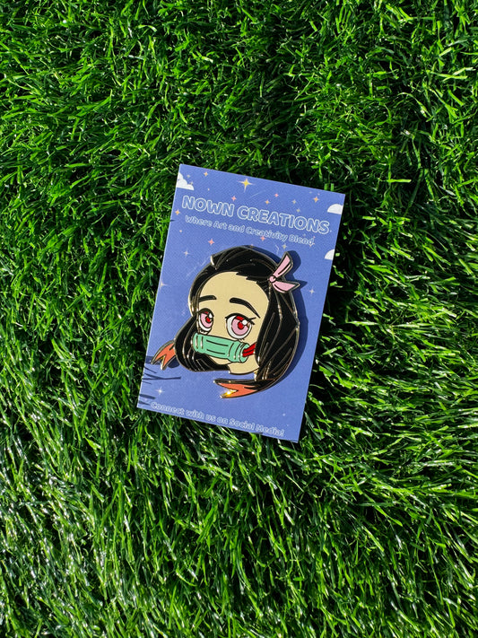 Nezuko Enamel Pin